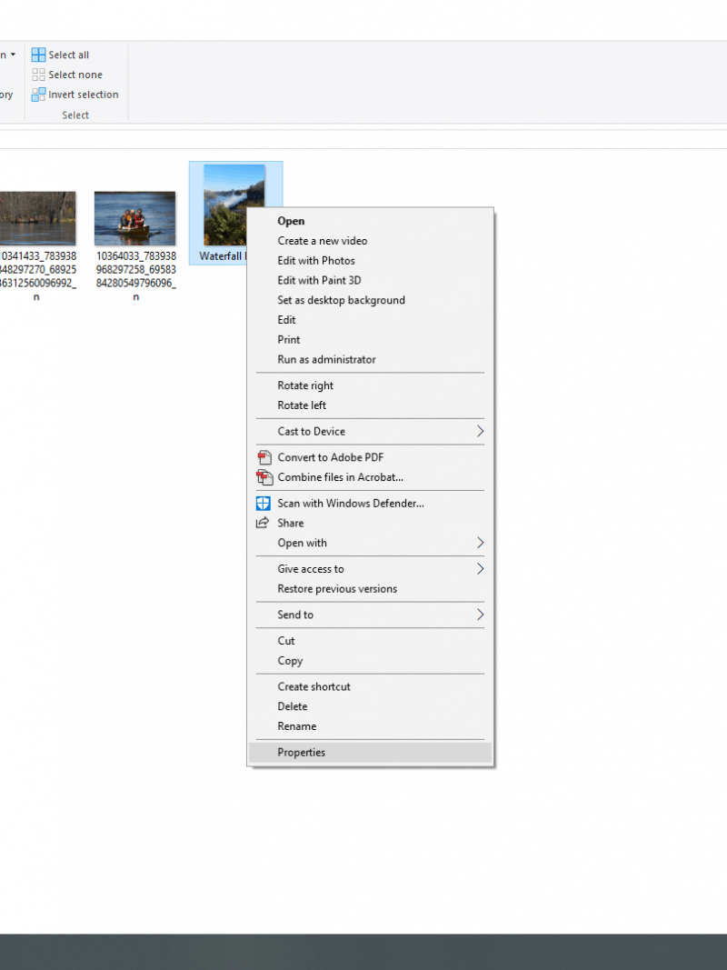 Right click to see custom photo puzzle image properties.
